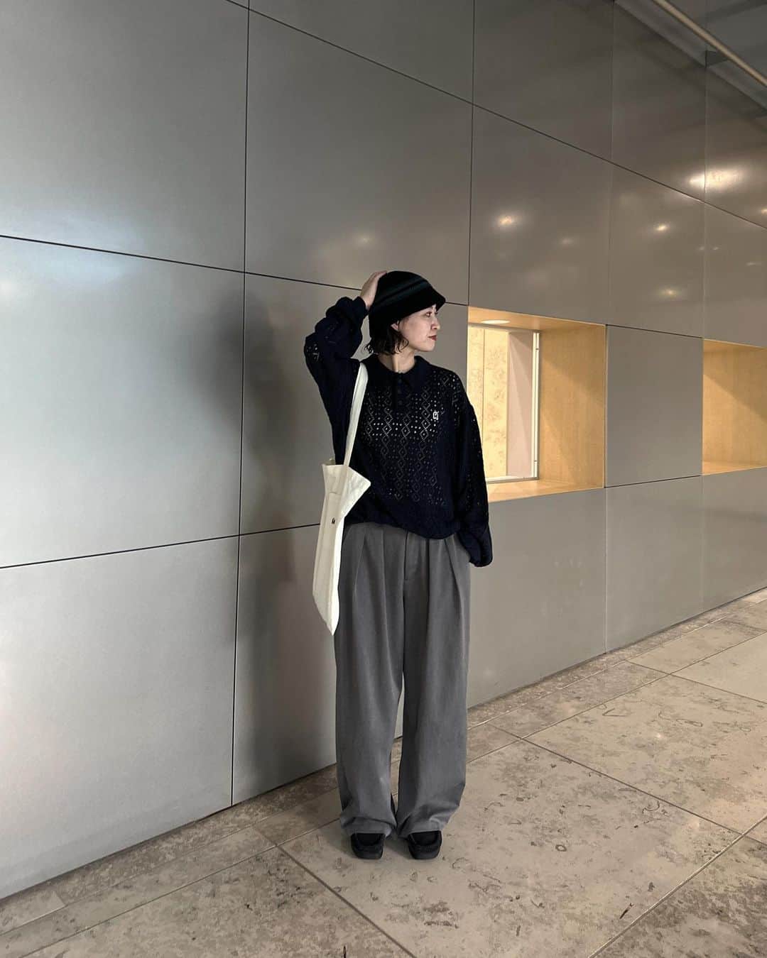 mahoのインスタグラム：「＊薄手のニットポロ、可愛いです . #ootd#メンズライク#シティーガール#シティーボーイ#clarks#ミリタリーコーデ#outfit#mensfashion#used#classystreetwear#freshfits#outfitoftheday#pauseshots#snobshots#military#cityboy#cityboyootd#whatwewear#whatwelike @favclo.official」