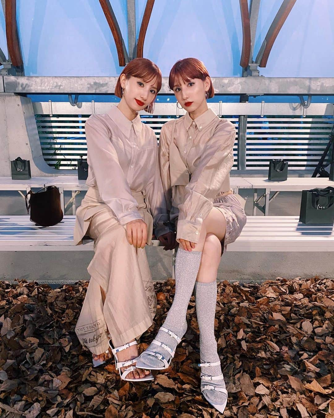 谷奥えり（えまえり）さんのインスタグラム写真 - (谷奥えり（えまえり）Instagram)「tokyo Spring Summer 2024 collection “Nostalgia”🍂  今回もトップス　ボトム共に @tiit_tokyo です❤︎」8月24日 21時00分 - eritanitani