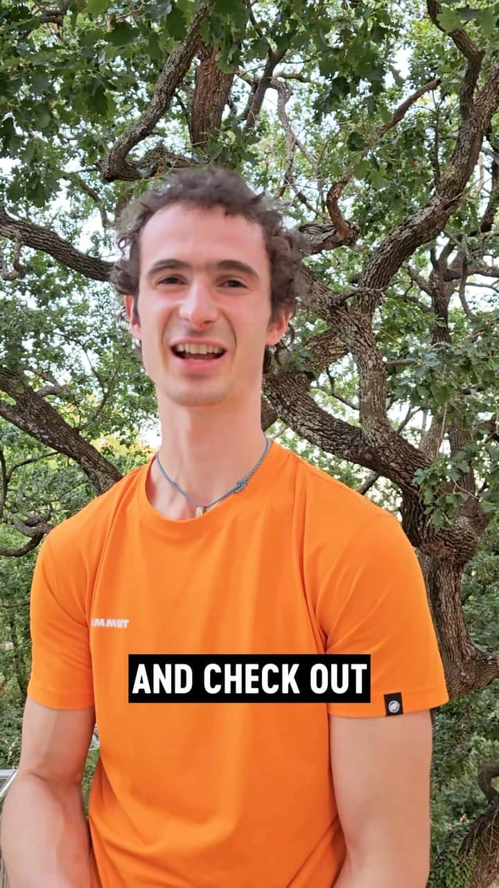 のインスタグラム：「Watch my training as a simulation of the climbing competition, both boulder and lead, on my YouTube channel 👊 I always consider the last training sessions before an important event (such as the previous World Championships in Bern) as a precompetition round and as a way to boost my confidence for the comp, so I definitely tried to take all boulder problems and training routes as seriously as possible 💪  #adamondra #AO #climber #bouldering #leadclimbing #training #worldchampionships」
