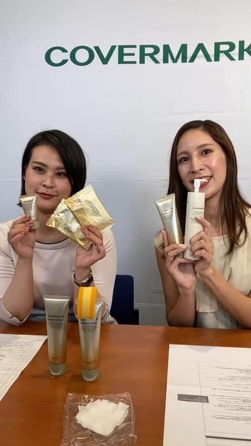 カバーマーク【公式】のインスタグラム：「夏の美肌ケアに！しっかり落として潤う洗顔#ミネラルウォッシュ をご紹介！  LIVE視聴者様限定のセットはプロフィール欄のURLをチェック😉💫 ⚠︎ご購入にはライブで発表するキーワードの入力が必要です💁‍♀️」