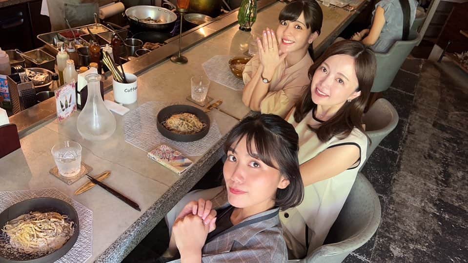 伊波紗友里のインスタグラム：「ランチ女子会🍽️  撮りためていた ランチ女子会の写真たち。  今年は「夏バテ防止」を 大義名分にたくさん食べております🤫」