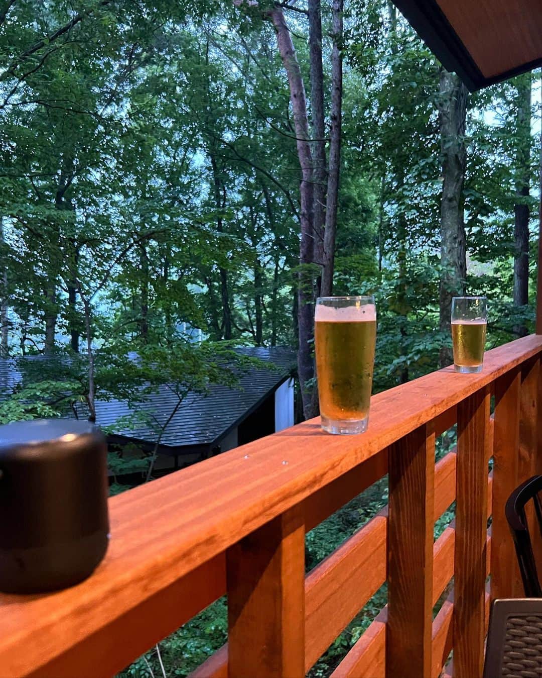 山口清香さんのインスタグラム写真 - (山口清香Instagram)「週末は友達と軽井沢の森に囲まれた自然豊かな空間でのんびり🌿  ツキミチル🌙 @tsukimechill  7月にオープンしたばかりの一棟貸しのサウナアートホテル！ 本当に涼しくて最高。自然にとっても癒されました。  今回はサウナが壊れてて体験できなかったんだけど、森の中の外気浴はきっと素晴らしいんだろうなあ、、😌✨  オープン記念で今なら40％オフで泊まれるキャンペーン中らしい🤎  #ツキミチル #tsukimichiru #軽井沢 #軽井沢ホテル」8月24日 16時33分 - sayaka__yamaguchi_