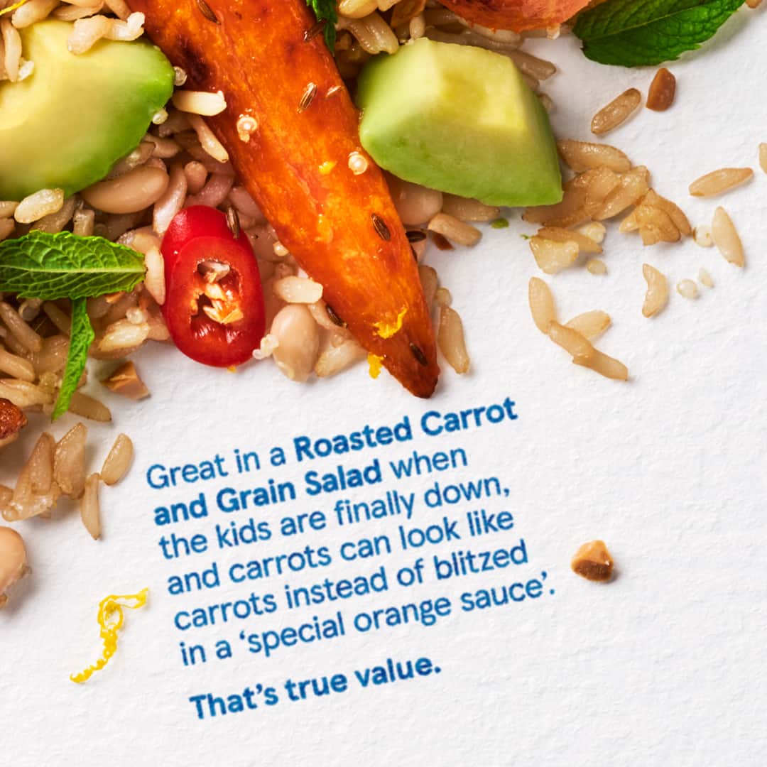 Tesco Food Officialさんのインスタグラム写真 - (Tesco Food OfficialInstagram)「Great in a Roasted Carrot and Grain Salad when the kids are finally down, and carrots can look like carrots instead of blitzed in a ‘special orange sauce’ 😉🥕  That’s true value.」8月24日 19時00分 - tescofood