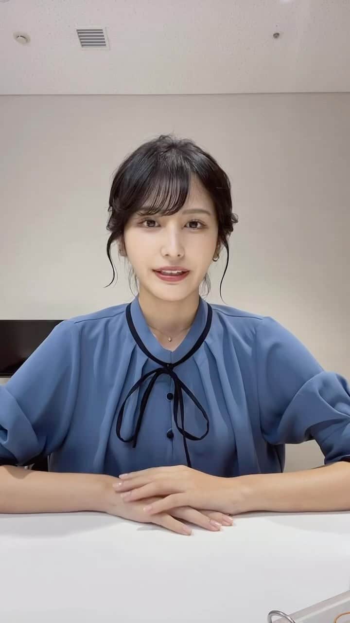 池谷実悠のインスタグラム：「皆さんこんばんは  今日も頑張ります  #テレ東 #アナウンサー」
