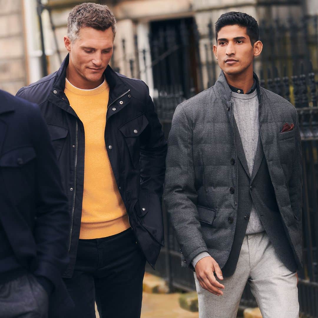 ハケットのインスタグラム：「Whether you’re after a subtle, layered look or want to add a dash of colour to your attire, we’ve got you covered. Transition to autumn with style with our Autumn-Winter ´23 collection.  #HackettLondon #HowToHackett」