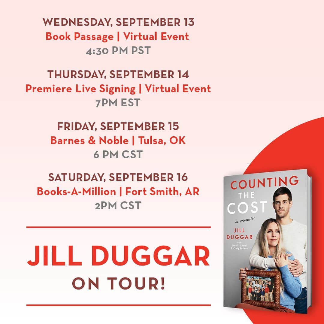 デリック・ディラードのインスタグラム：「📚Check out these upcoming live book events! ⬆️See link in my bio for details! ✍🏻🤗  📚Pre-order our book, COUNTING THE COST today at the link in my bio ⬆️or here ➡️: https://bit.ly/countingthecostbook   @jillmdillard @gallerybooks @bookpassage @bnsouthroads #countingthecost」