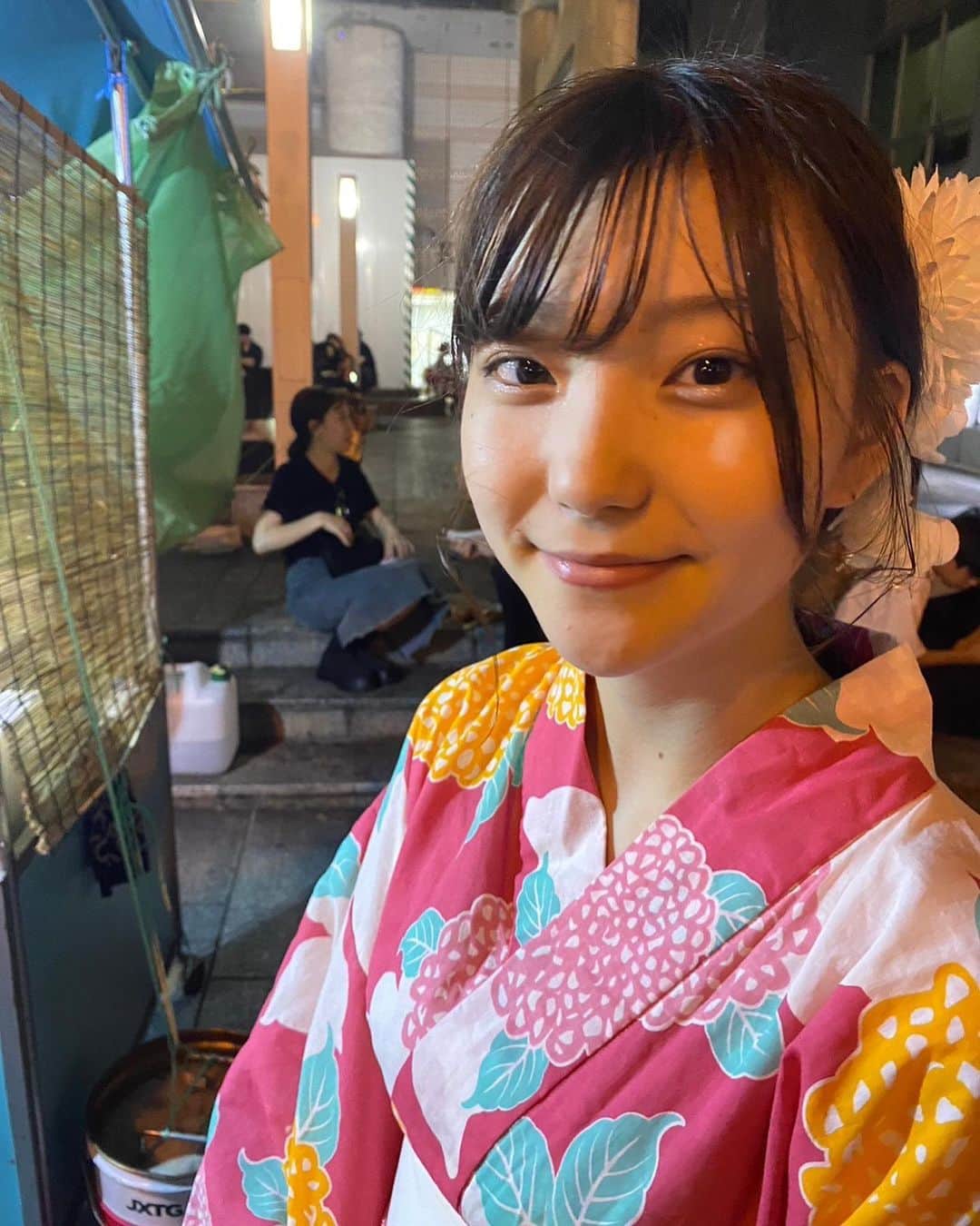 北川玲のインスタグラム：「夏祭り。浴衣着たよ＾＾」