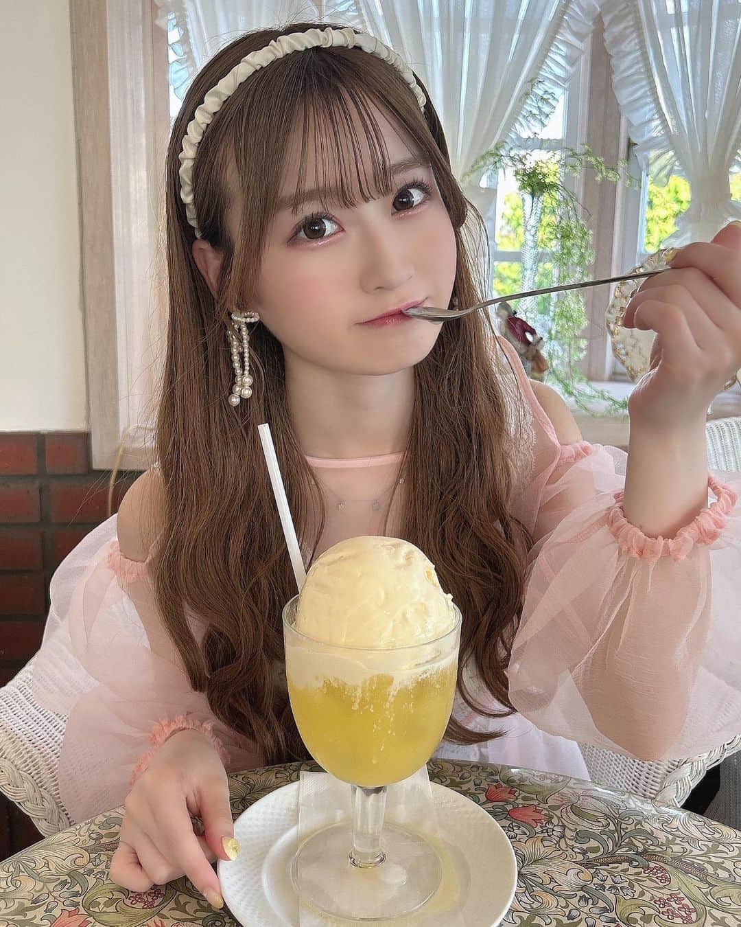 佐野心音のインスタグラム：「カフェ☕️♡」