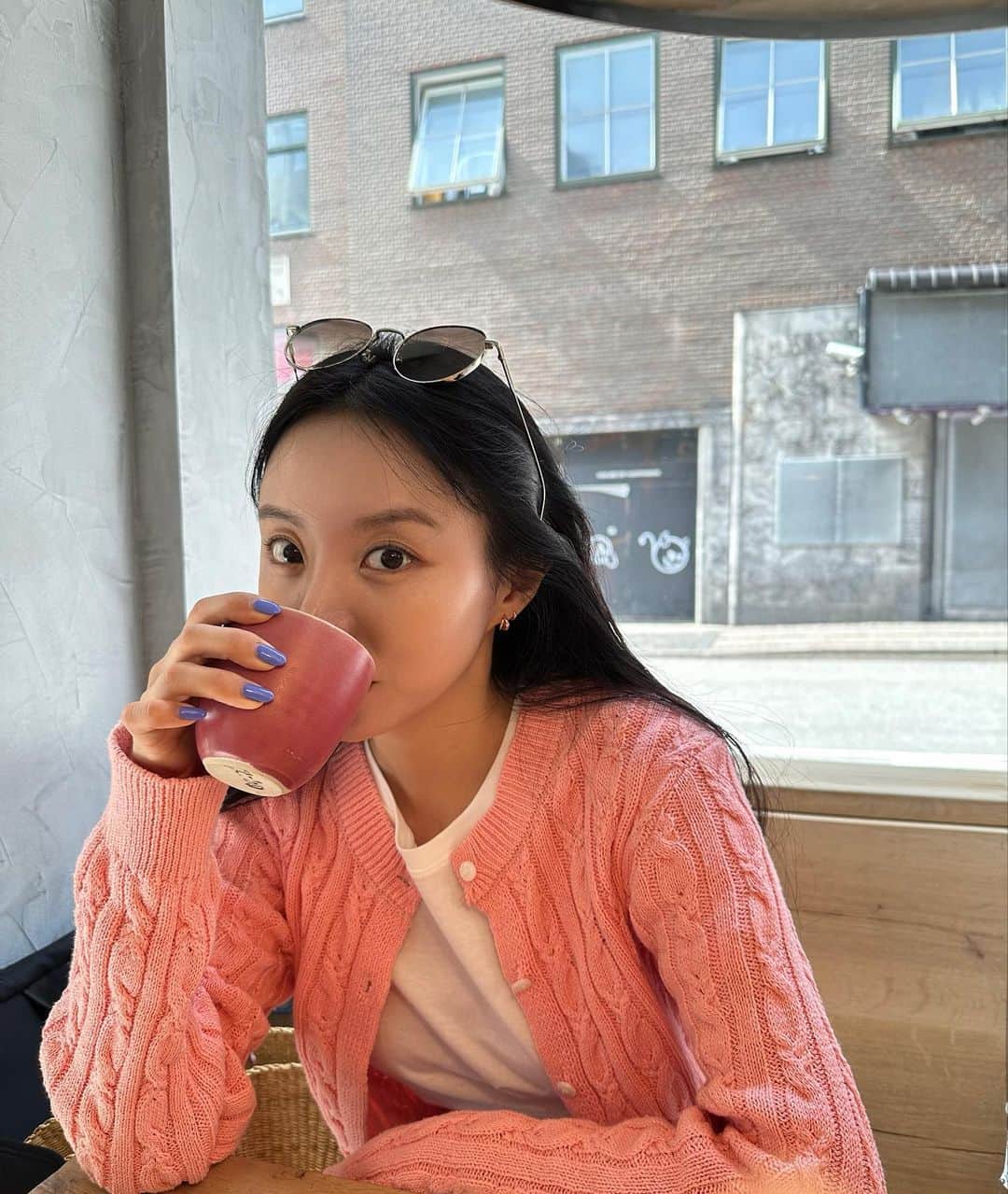 MeJiwooのインスタグラム：「pink lover🎀」