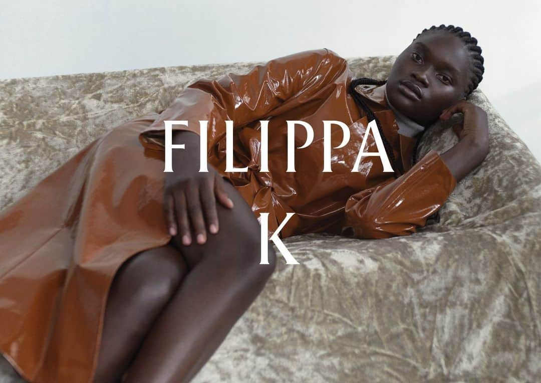 フィリッパコーのインスタグラム：「Discover the Filippa K Autumn/Winter 2023 collection where monochrome silhouettes in 70s-inspired fabrics are filtered through a minimalist 90s lens. Available to shop in store and at filippa-k.com.   Photographed by @timothyschaumburg Styled by @ondineazoulay Make-up by @_georginagraham_ Hair by @ramoneyluv Set design by @florinemilie Models @lucia_clement_ @selmapaulsen_」