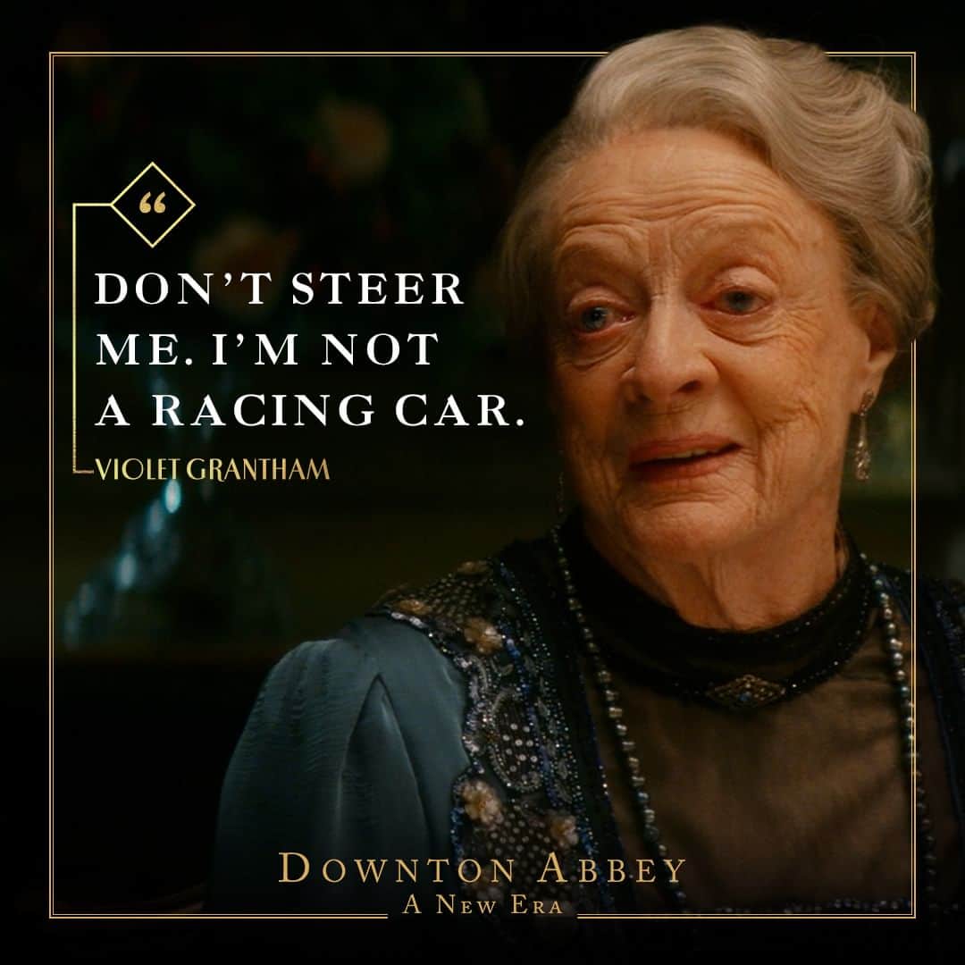 ダウントン・アビーのインスタグラム：「But drive the plot she does. #DowntonAbbey」