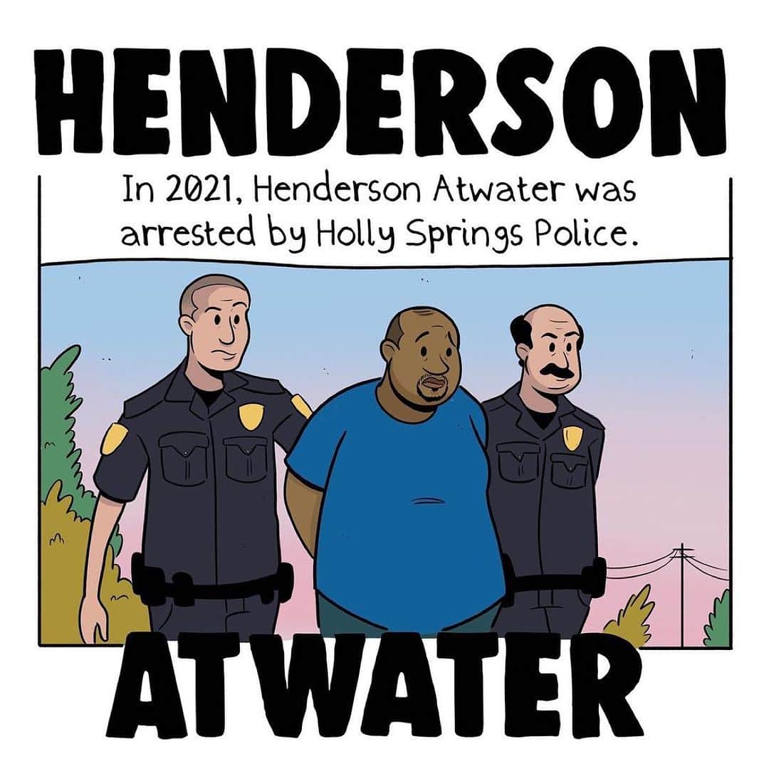 エイミー・シューマーのインスタグラム：「FREE HENDERSON ATWATER! . Read through and share! Follow @justiceforatwater for updates and information.  Repost from @laurabenanti cartoon by the incomparable @thefakepan」
