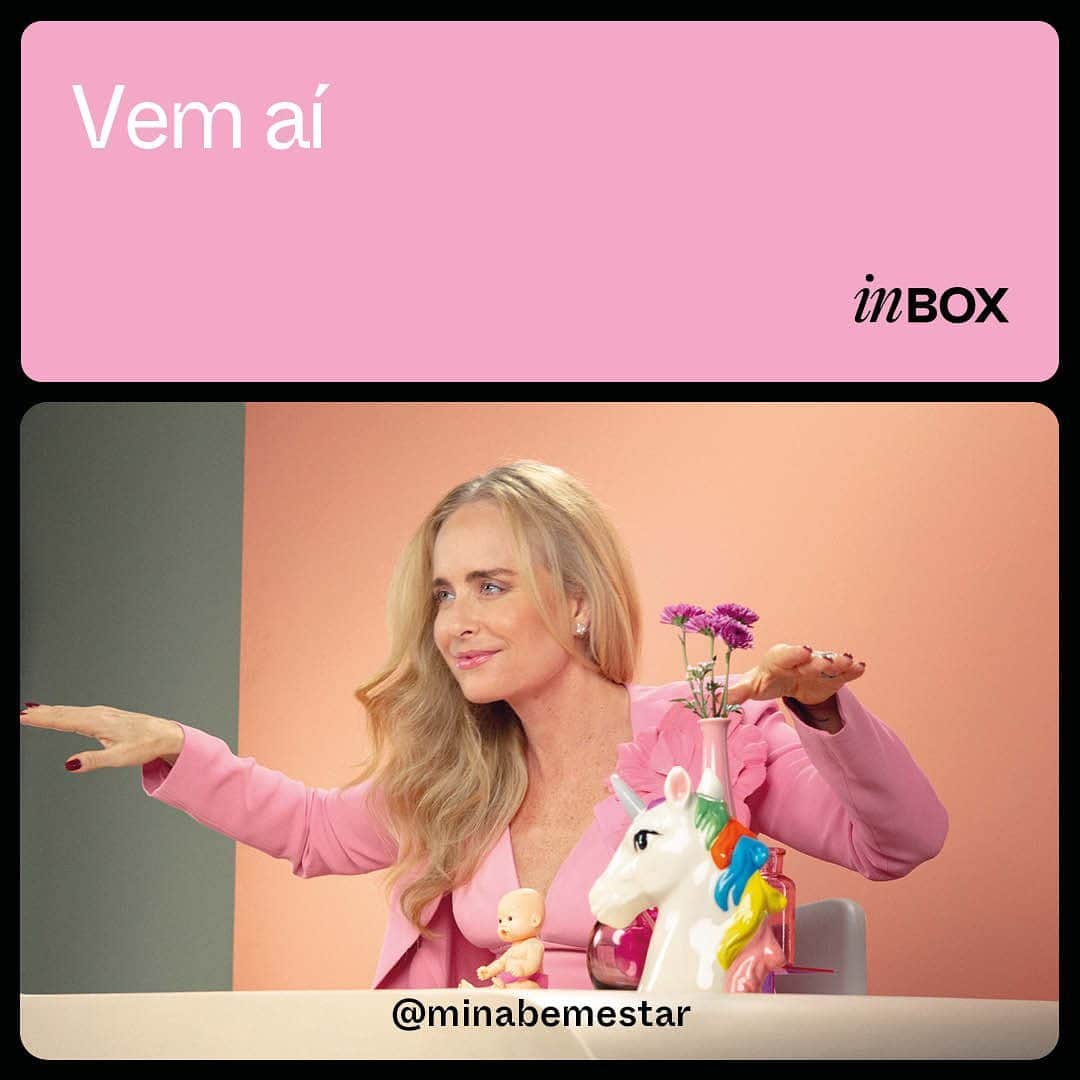 アンジェリカのインスタグラム：「Vocês estão preparadas para o Inbox? Dinâmico e sem medo de cutucar assuntos espinhosos, o novo programa da @angelicaksy na Mina estreia na próxima segunda-feira, dia 28! Aguardem!」