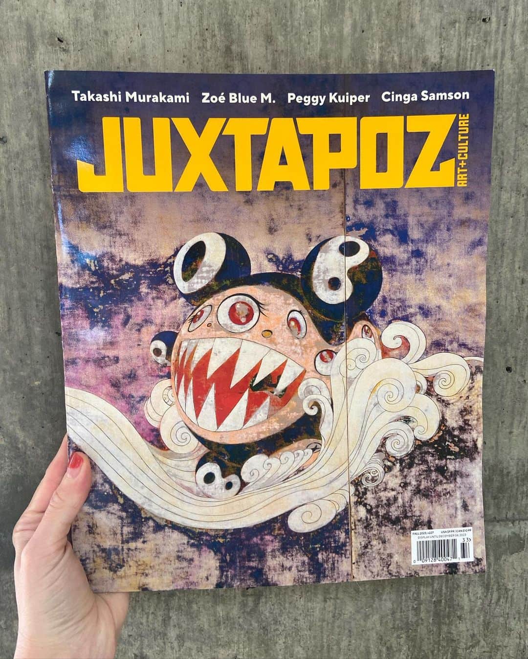 Juxtapoz Magazineのインスタグラム：「FALL Quarterly. @takashipom  @zbluem  @artarjen  @peggy_kuiper  @artistvat  @creativecurvyginger  @cinga_samson  @xavierdanielsart  @zombraenlapared  @jeffreysincich and more!」