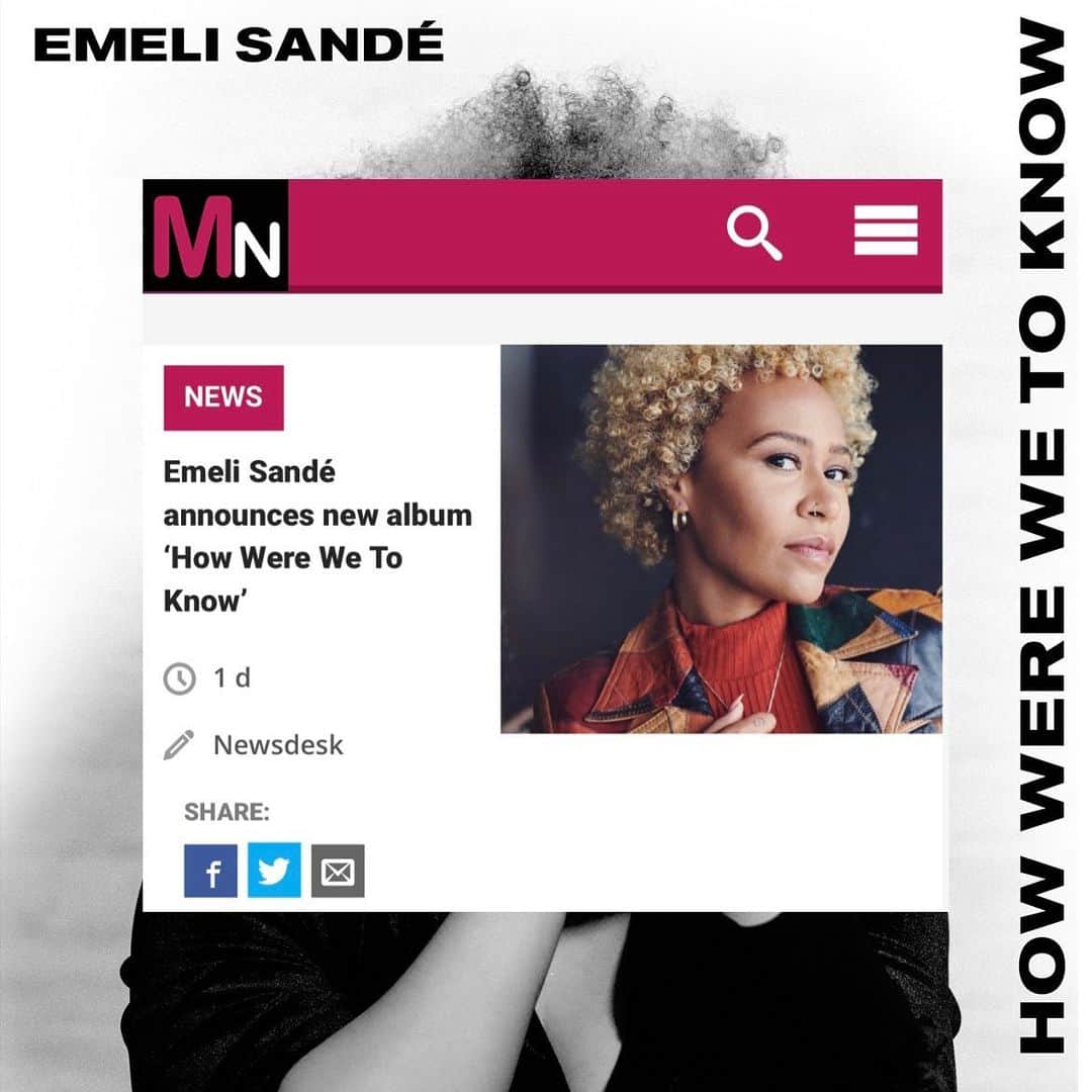 Emeli Sandéさんのインスタグラム写真 - (Emeli SandéInstagram)「Feeling very blessed reading all of the kind words about my new single and album news! Thanks for the ongoing support 💗」8月25日 1時37分 - emelisande