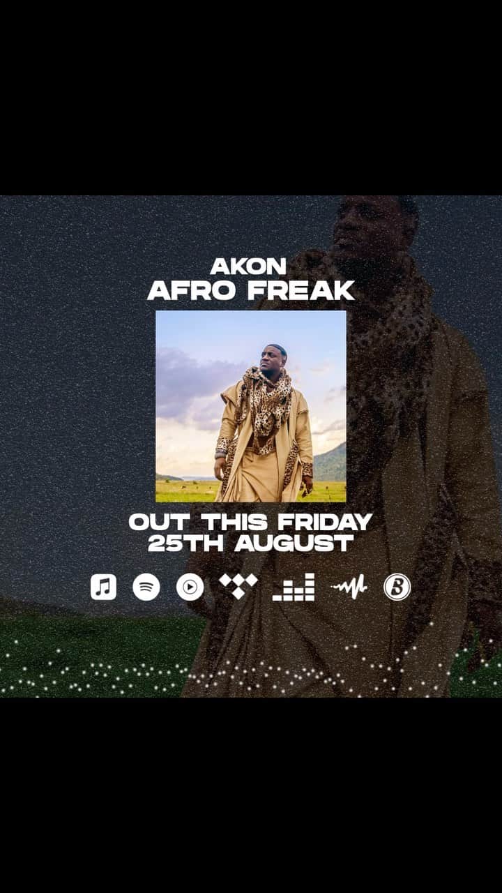 エイコンのインスタグラム：「My NEW “AFRO FREAK EP” DROPS TOMORROW!!! Link in bio for pre order!! https://akon.ffm.to/afrofreak #Akon」