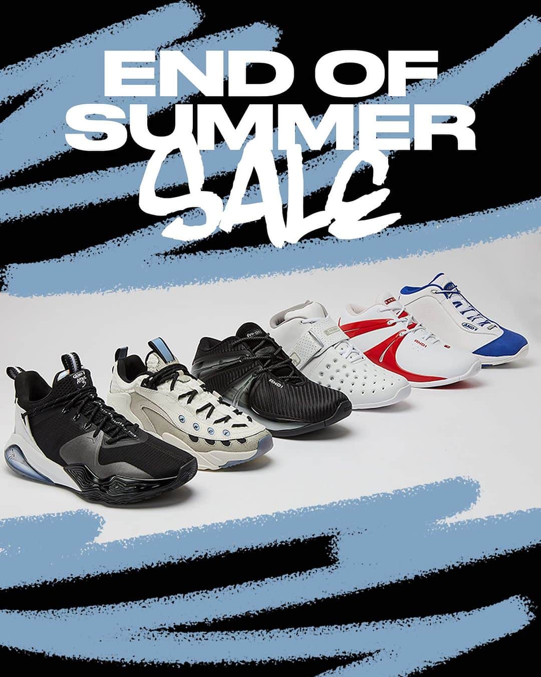 アンドワンのインスタグラム：「End of summer sale is 🔥🔥 $25 off $90, sitewide 😱  #and1life #and1 #summersale」