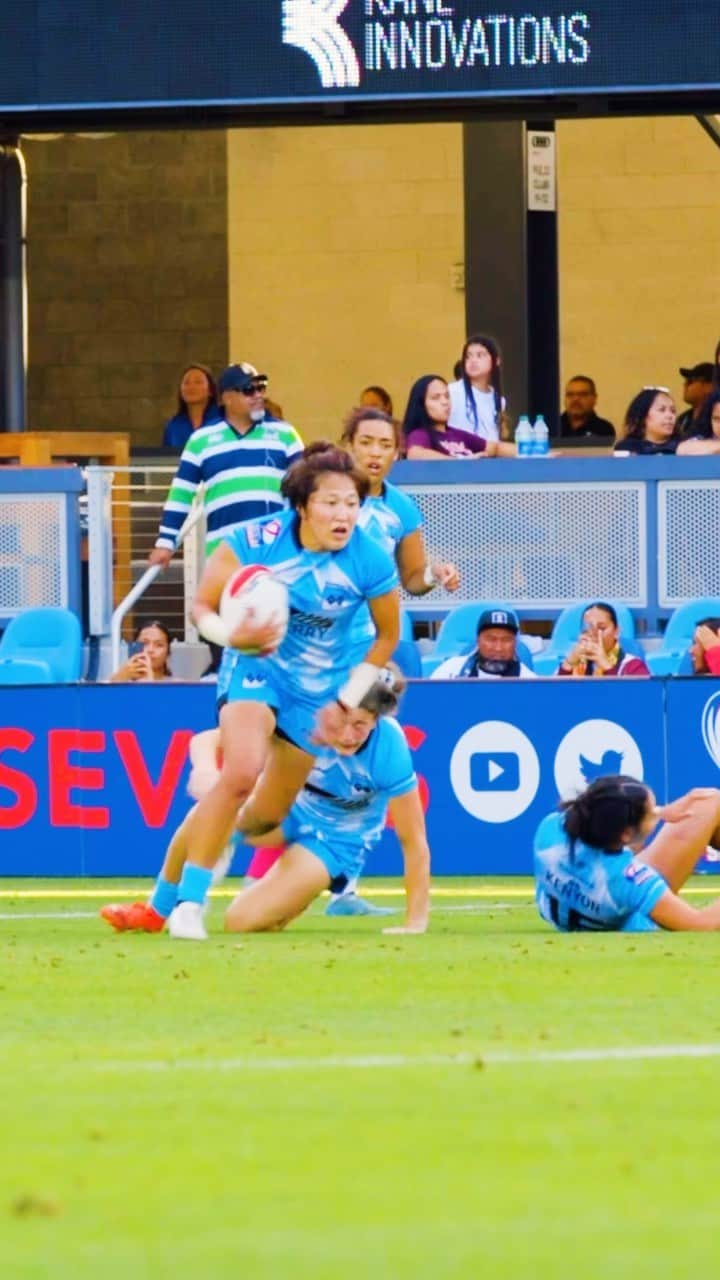 中村知春のインスタグラム：「I would not want to go against #PR7sSanJose MVP @chiharunakamura0425 💪 🛑  #SevensNewHome  #pr7s #rugby #rugby7s #rugbylife #explore #rugbynation #readyforrugby #ruggerlife #womensrugby」