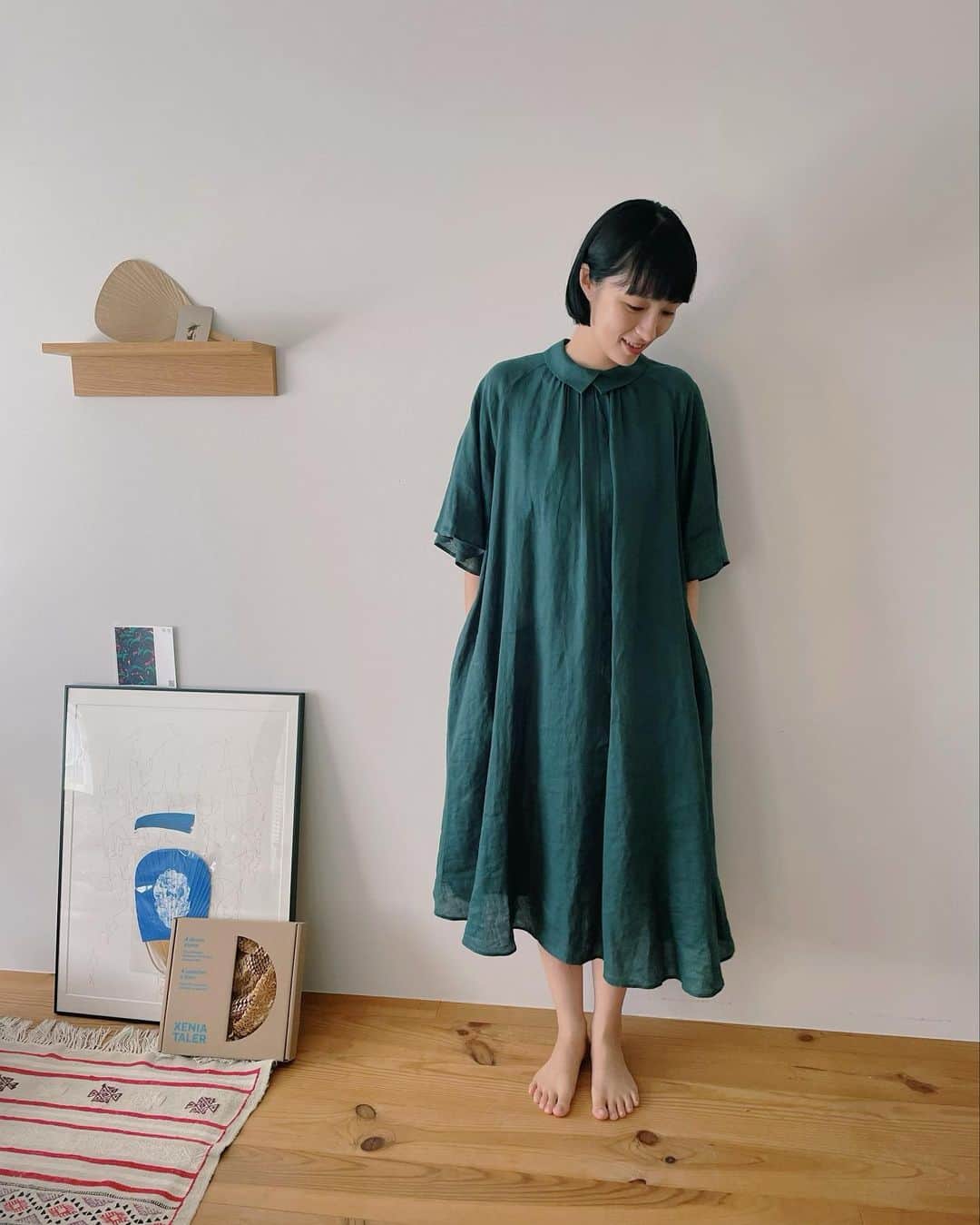 KAINO Yuのインスタグラム：「Thank you @adieu_tristesse_official  @yukikoyamanouchi 🍨🤍  リネン素材で軽くて気持ちよかった衣装」