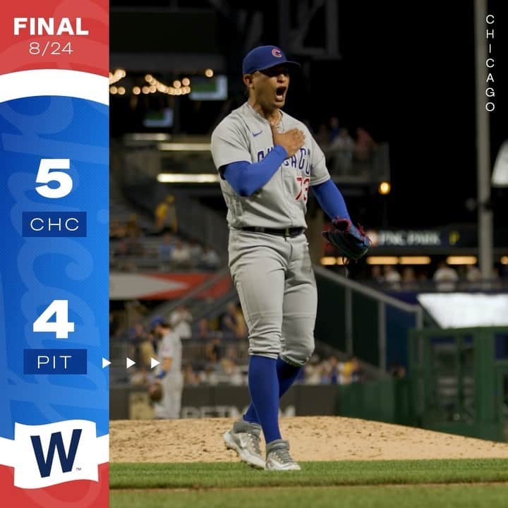 シカゴ・カブスのインスタグラム：「Win game one in PIT ✅」