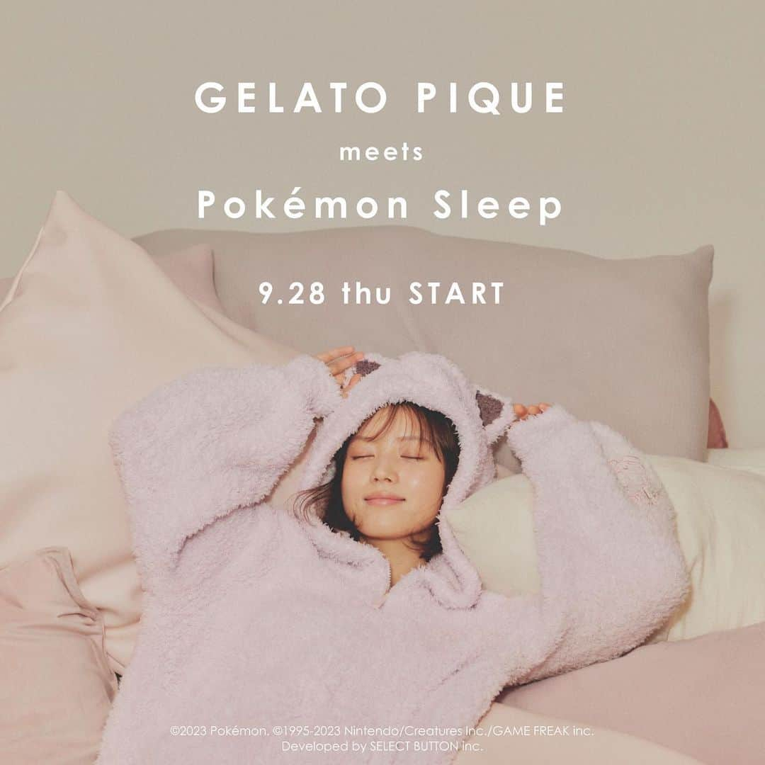 ジェラートピケさんのインスタグラム写真 - (ジェラートピケInstagram)「【COLLABORATION】  9.28 (THU) START! GELATO PIQUE meets Pokémon Sleep  うとうと、すやすや、ぐっすり… ふわふわの着⼼地に包まれて ⼤好きなポケモンと、いっしょに眠っていっしょに起きる。 ハッピーと癒しをおうち時間に。  朝起きるのが楽しみになる睡眠ゲームアプリ『Pokémon Sleep（ポケモンスリープ）』と、眠りにつくまでのひとときにハッピーを届けるGELATO PIQUEのスペシャルなコラボレーションです。  店頭発売に関しては、来店予約が必要となります。 詳しくはオフィシャルサイトのニュースページをご確認ください。  #gelatopique #ジェラートピケ #roomwear #ポケモンスリープ #PokemonSleep #ポケモン #ポケットモンスター #pokemon #おやすみカビゴン @pokemon_jpn @pokemonsleep_official」8月25日 12時00分 - gelatopique_official