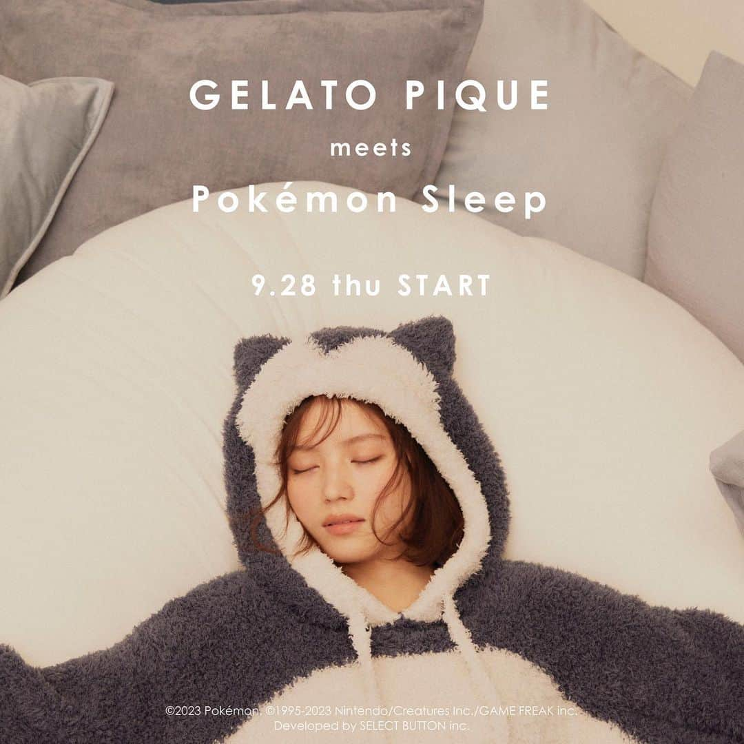 ジェラートピケさんのインスタグラム写真 - (ジェラートピケInstagram)「【COLLABORATION】  9.28 (THU) START! GELATO PIQUE meets Pokémon Sleep  うとうと、すやすや、ぐっすり… ふわふわの着⼼地に包まれて ⼤好きなポケモンと、いっしょに眠っていっしょに起きる。 ハッピーと癒しをおうち時間に。  朝起きるのが楽しみになる睡眠ゲームアプリ『Pokémon Sleep（ポケモンスリープ）』と、眠りにつくまでのひとときにハッピーを届けるGELATO PIQUEのスペシャルなコラボレーションです。  店頭発売に関しては、来店予約が必要となります。 詳しくはオフィシャルサイトのニュースページをご確認ください。  #gelatopique #ジェラートピケ #roomwear #ポケモンスリープ #PokemonSleep #ポケモン #ポケットモンスター #pokemon #おやすみカビゴン @pokemon_jpn @pokemonsleep_official」8月25日 12時00分 - gelatopique_official