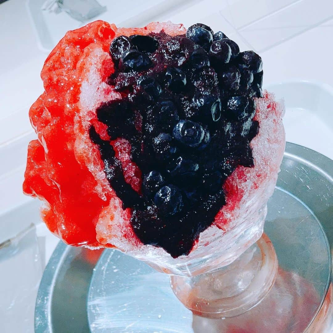 藤原絵里さんのインスタグラム写真 - (藤原絵里Instagram)「・ ご馳走さまでした🍧 ・ #かき氷 #堀内果実園」8月25日 12時09分 - erifujiwara0523