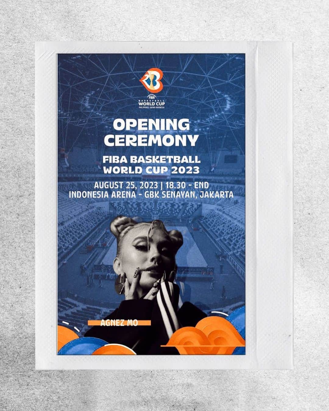 アグネス・モニカのインスタグラム：「Today! Opening ceremony for @fiba   See you there 🤍  #AGNEZMO」
