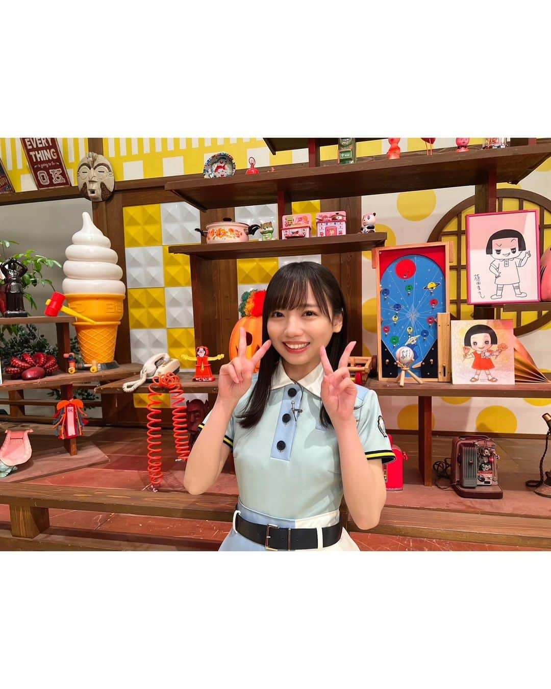 齊藤京子さんのインスタグラム写真 - (齊藤京子Instagram)「本日19:57〜NHK「チコちゃんに叱られる」に出演させていただきます🧒🏻 楽屋の着替えスペースにチコちゃんのレジャーシートが敷かれてて可愛かった🧒🏻」8月25日 12時35分 - saitokyoko_official