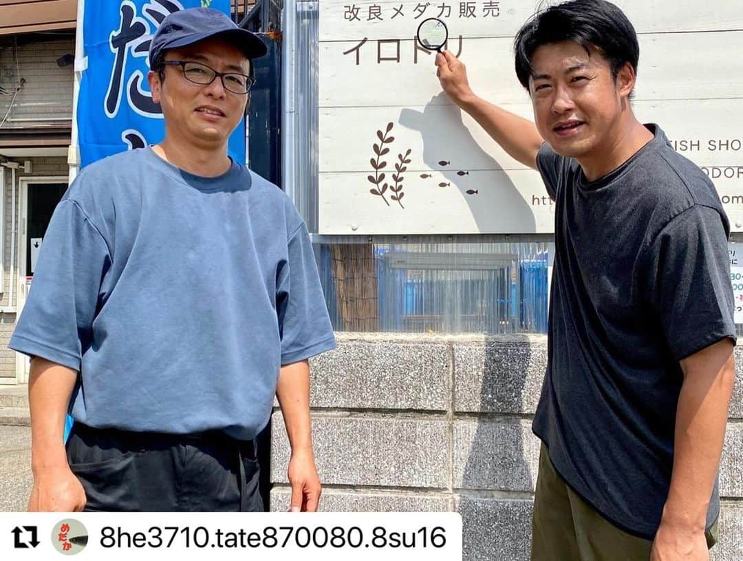 新山大のインスタグラム：「どうも183.7cmマンです。  大山さんのおかげでめだかのオスメスの見分け方もう完璧です🐟  ありがとうございました👏👏👏  #Repost @8he3710.tate870080.8su16 with @use.repost ・・・ 8月28日にABAのハレのちあしたでイロドリが紹介されることになりました。  先週収録は完了しております。あどばるーんのデカい方がリポーターで来てくれました。  約5分間にギッシリめだかが詰め込まれています。  家族、職場の皆さんでお楽しみください😊  #ABA #ABA青森朝日放送 #ハレのちあした #イロドリめだか #いろどりめだか #青森めだか #イロドリ八戸 #いろどり八戸 #八戸めだか #めだか #改良めだか #めだか販売 #アクアリウム #https://www.irodorimedaka.com/ #青森県 #八戸市 #八戸めだか #自動車解体 #廃車買取」