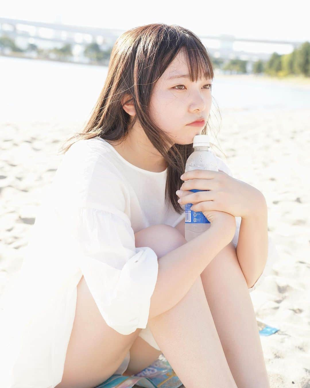 山之内優美さんのインスタグラム写真 - (山之内優美Instagram)「夏の海🏖️🐟  #お台場  #お台場海浜公園  #ポートレート #撮影会 #撮影モデル  #ポカリスウェット #odaiba」8月25日 13時42分 - _yuuupochan