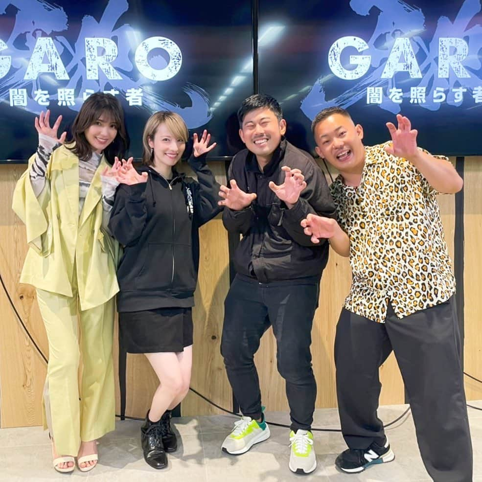 宮島咲良のインスタグラム：「ㅤㅤㅤㅤㅤㅤㅤㅤㅤㅤㅤㅤㅤ いつぞやの#牙狼 #garo 特番！ #南里美希 さん #岡野陽一 さん #ザマミィ酒井 さん 優しくて柔らかい良い人しかいない平和な現場で帰り道とにかくほんわかニコニコしっぱなしだった☺️ あ！酒井さんご結婚おめでとうございます！！ しかし定期的に観たくなる牙狼🐺 #宮島咲良 #ミヤジマン #ぼっち戦隊ミヤジマン」