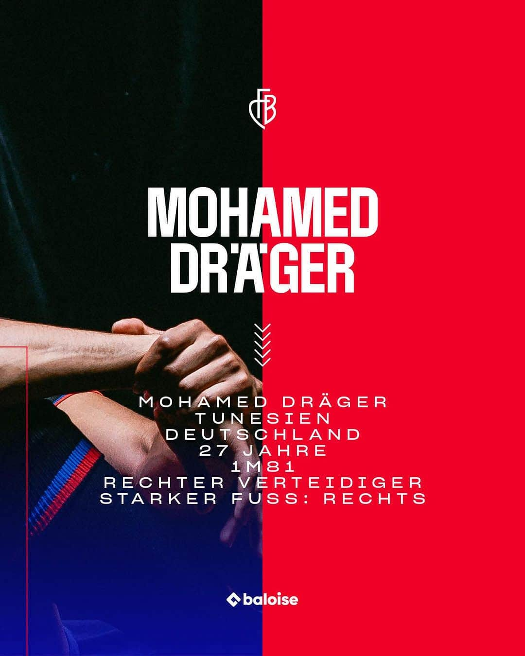 FCバーゼルさんのインスタグラム写真 - (FCバーゼルInstagram)「🔴🔵 Sali Mo   ✍️ Mohamed Dräger wechselt per sofort vom englischen Premier League Club Nottingham Forest zum FCB. Der 27-jährige Aussenverteidiger unterschreibt einen Dreijahresvertrag bis Sommer 2️⃣0️⃣2️⃣6️⃣ und erhält die Rückennummer 6️⃣.  Wir heissen dich herzlich willkommen zurück in der Schweiz, Mo, und wünschen dir einen erfolgreichen Start bei Rotblau ❤️💙  #FCBasel1893 #AlliZämme #Baloise  Transferiere jetzt auch du zur @baloisech」8月26日 1時00分 - fcbasel1893