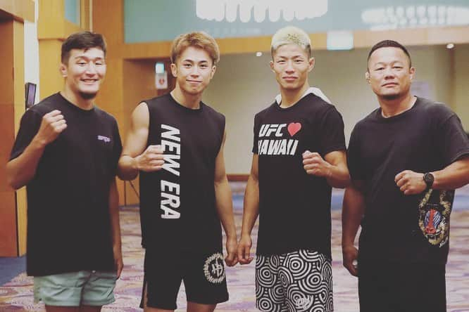 高谷裕之のインスタグラム：「公開計量パス🔥🔥🔥 明日は応援よろしくお願いします👊🏼👊🏼👊🏼 #ufc」