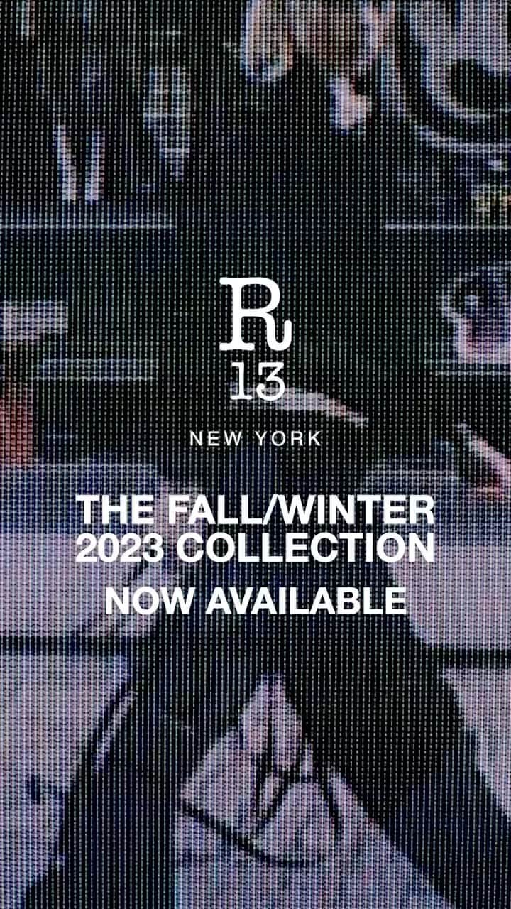 のインスタグラム：「The Fall/Winter 2023 collection launches NOW.  Feat. @reece.tong  @__ma_ds__  @sasha_melnychuk   Photography by @masatoonoda  Video by @steadyprime  Hair and Makeup by @brentlavett   Link in bio.  #r13 #r13denim #fw23」