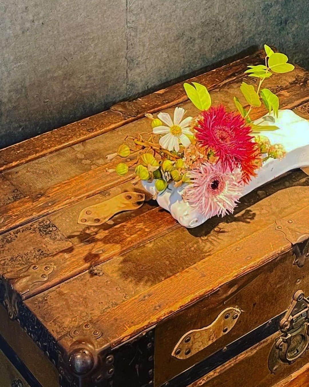 宮田麺児さんのインスタグラム写真 - (宮田麺児Instagram)「完成。 花瓶が最高です  #花瓶#生け花#花いけ #丹波篠山#立杭焼」8月25日 17時47分 - miyatamenji