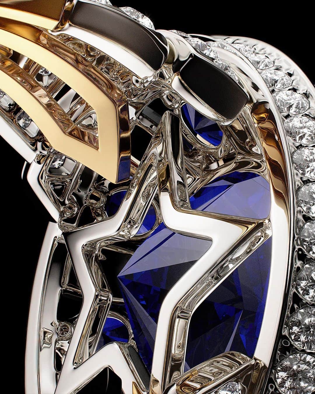 シャネルさんのインスタグラム写真 - (シャネルInstagram)「TWEED DE CHANEL High Jewelry Collection. The TWEED ASTRAL ring.   A spectacularly grand piece with a 23.83 carats intense blue sapphire concealing a starry motif.   Discover on chanel.com. Link in bio   #TweedDeCHANEL #CHANELHighJewelry」8月25日 18時03分 - chanelofficial