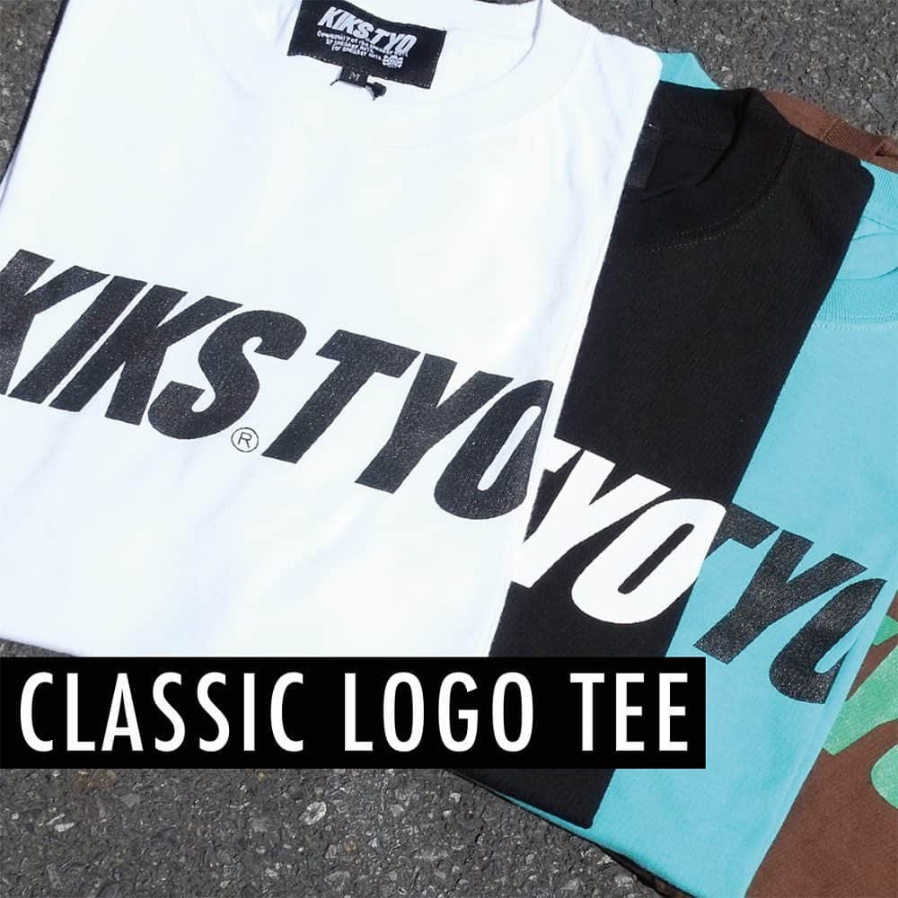 KIKSTYOのインスタグラム：「. 毎シーズン人気のKIKSTYO LOGO TEEのNEWカラーがリリース!!! 是非、お手持ちのスニーカーとカラーマッチさせて着用ください。※KIDSサイズの展開もあります。  注）お電話でのご注文、お問い合わせはKIKSTYO HEAD SHOP03-5766-6482までお願い致します。多少のお時間差にて欠品になることもございます。予めご了承頂ますようお願い致します。  画像はサンプルです。実際とは若干異なる場合がございます。  . New KIKS TYO Logo Tee colorways are online now at kikstyo.com (Japan) and kikstyoshop.com (International). . #kikstyo #logotee #newarrivals」