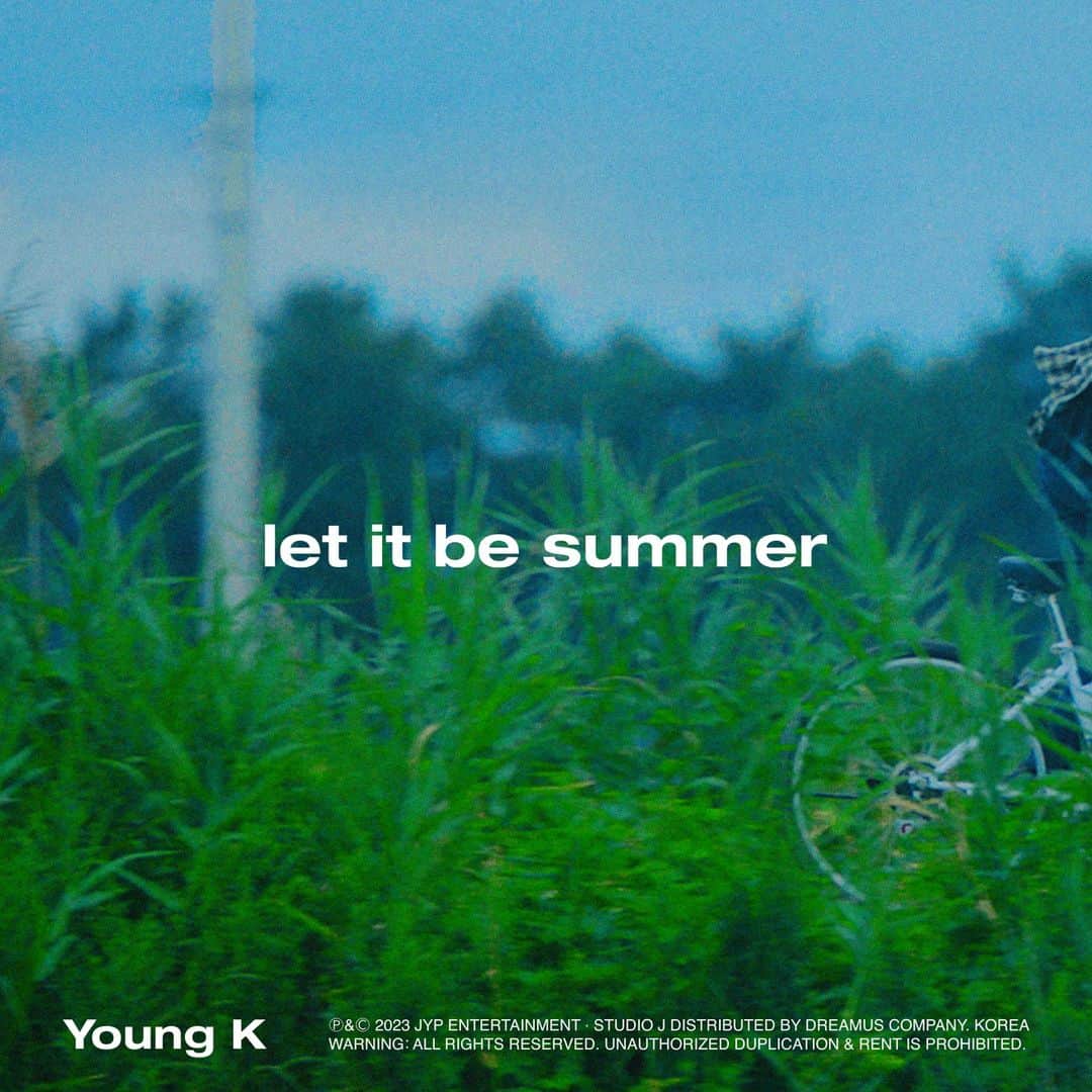 JYPエンターテインメントのインスタグラム：「ㅤ Young K Pre-Release Single  <let it be summer> Released Online  MelOn bit.ly/3PaU1XZ Genie bit.ly/3OToBVT Bugs bit.ly/44pewpa FLO bit.ly/3PbT42J  #DAY6 #데이식스 #YoungK #Letters_with_notes #let_it_be_summer #JYP  @from_youngk」