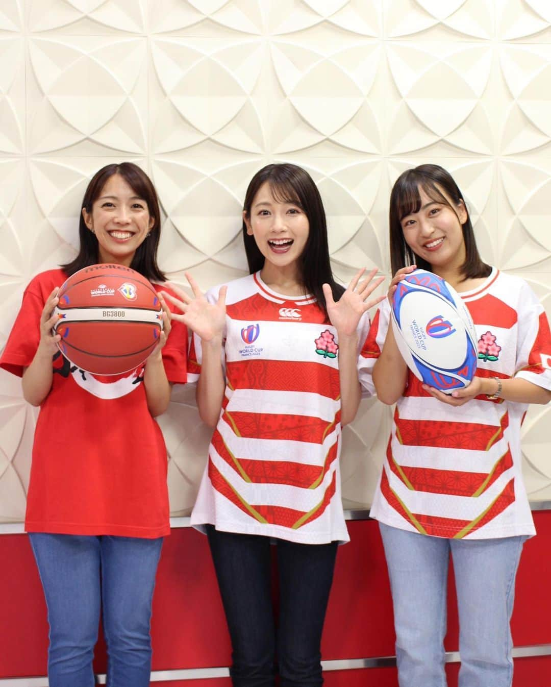 青木美奈実のインスタグラム：「今夜9時〜　開幕戦🏀 バスケットボールワールドカップ2023 日本🇯🇵 vs ドイツ🇩🇪  応援の秋が始まる〜〜〜📣  #南海放送 #アナウンサー #バスケットボール #バスケw杯 #ラグビー #ラグビーw杯 #がんばれニッポン」