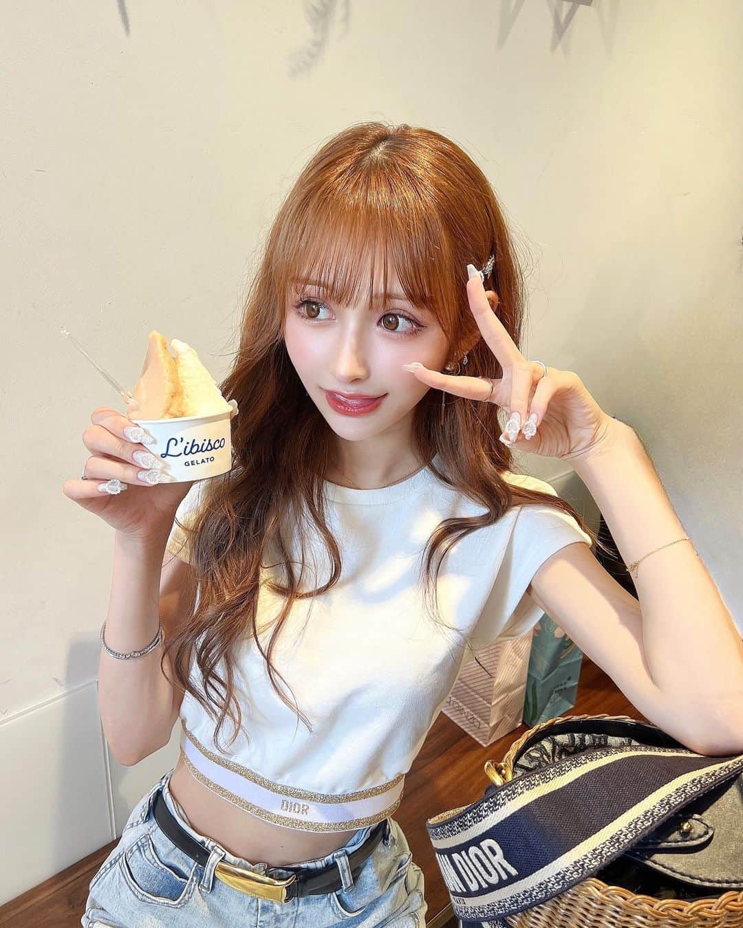 のインスタグラム：「昨日と今日🍨 毎日アイスの人生2023夏☀︎」