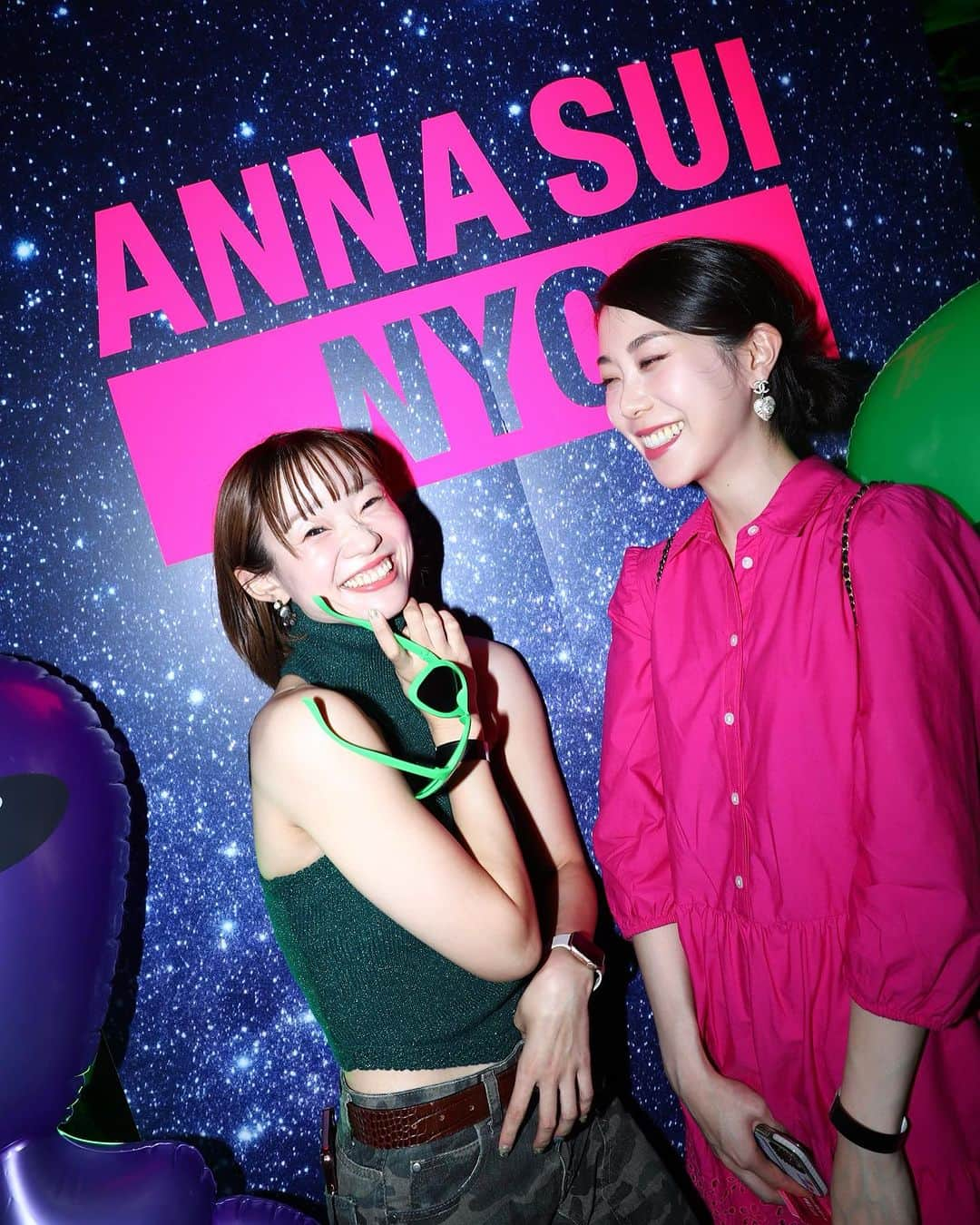 井田彩花さんのインスタグラム写真 - (井田彩花Instagram)「@annasuinyc 🗼💕 ANNA SUI NYC 2023/FALL & WINTER “EXHIBITION & PARTY" 楽しかったぁ♡ ポイントメイクお気に入りっ🦋  #annasui #annasuijapan #annasuinyc」8月25日 20時39分 - idaayakatan