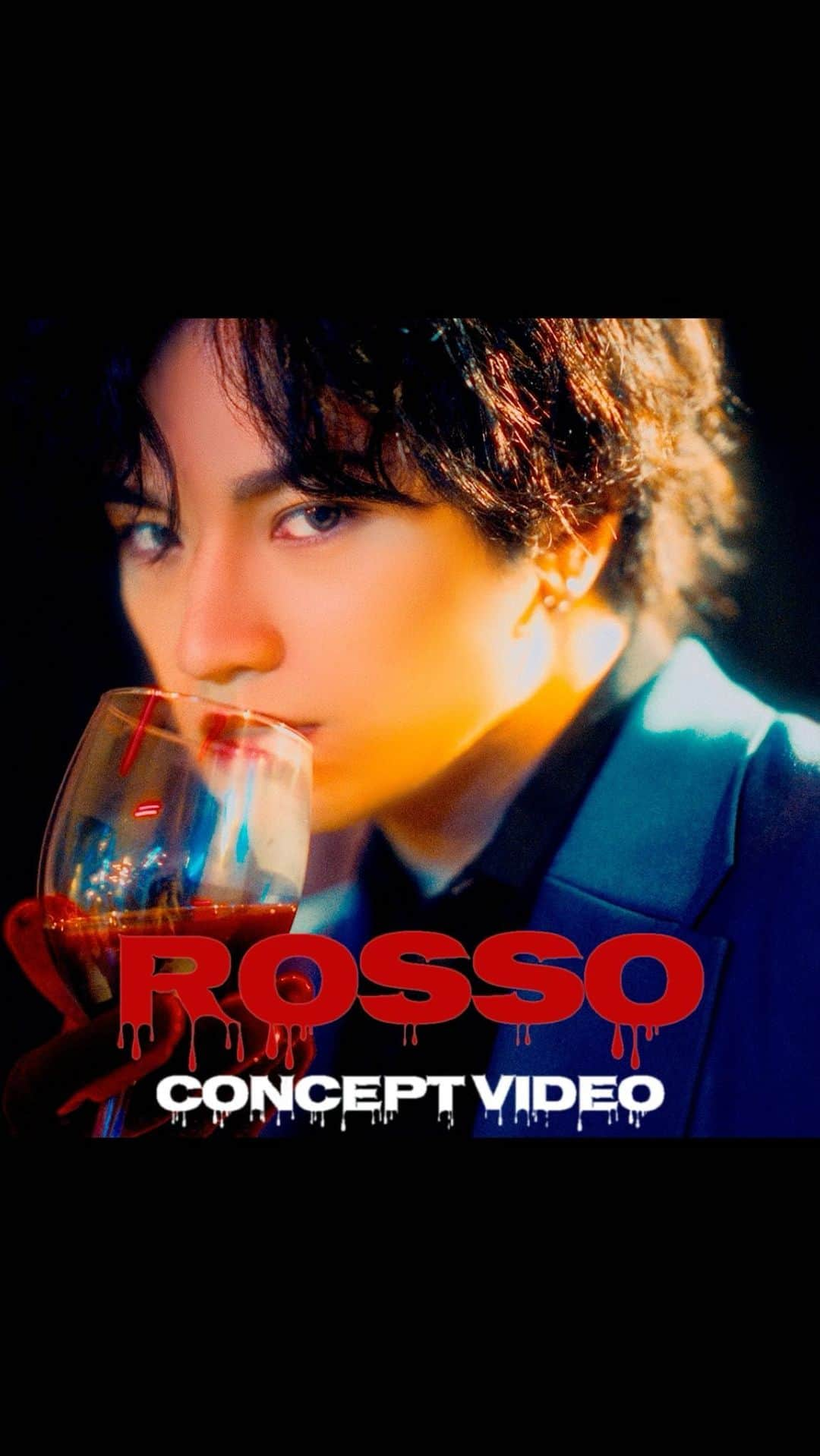 中島健人のインスタグラム：「#KENTONAKAJIMA  『#ROSSO』CONCEPT VIDEO RELEASE ON INSTAGRAM_E 酔わせた結び目は解けてゆく」