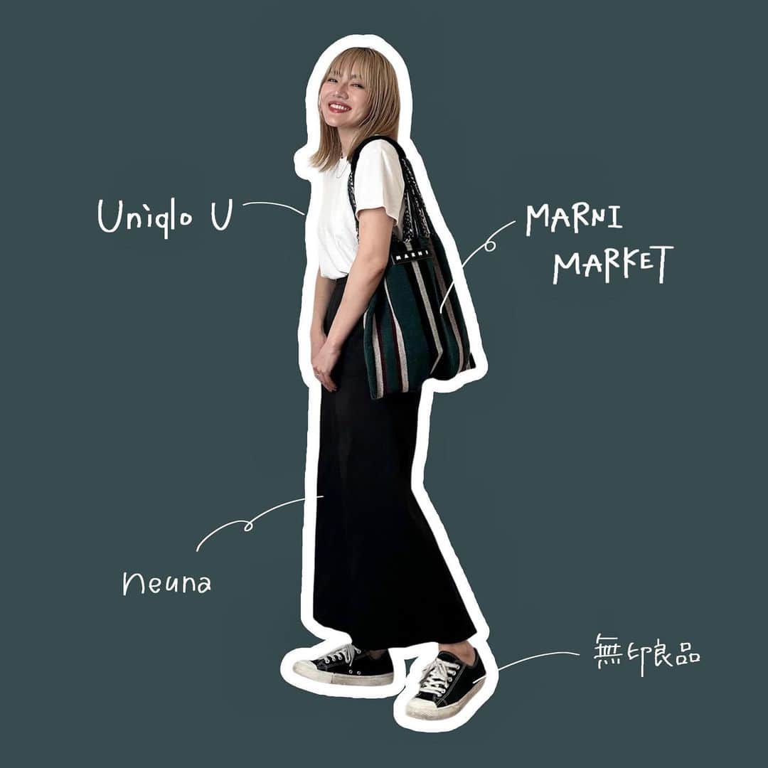 かほこ。さんのインスタグラム写真 - (かほこ。Instagram)「ㅤㅤㅤㅤㅤㅤㅤㅤㅤㅤㅤㅤㅤ ㅤㅤㅤㅤㅤㅤㅤㅤㅤㅤㅤㅤㅤ top : #uniqlo #uniqlou shirt : #zara skirt : #neuna bag : #marnimarket sneakers : #無印良品 ㅤㅤㅤㅤㅤㅤㅤㅤㅤㅤㅤㅤㅤ シンプルなコーデにマルニマーケットのハンモックバッグでアクセントを♡ ㅤㅤㅤㅤㅤㅤㅤㅤㅤㅤㅤㅤㅤ もう秋モードにしなきゃな〜でもまだ暑いしな〜〜ってことで白シャツをぱっと羽織りました！ ㅤㅤㅤㅤㅤㅤㅤㅤㅤㅤㅤㅤㅤ 髪染めちゃったけど、これはこれで良い色だったな🥹 ㅤㅤㅤㅤㅤㅤㅤㅤㅤㅤㅤㅤㅤ #kaho_fashion」8月25日 21時09分 - xxokohakxx