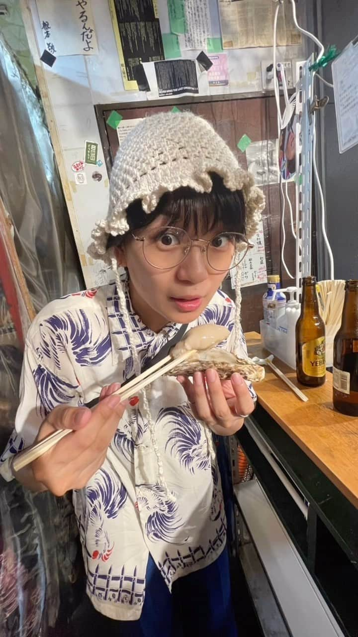 木原実優のインスタグラム：「牡蠣が好き #生牡蠣 #生牡蠣と私」