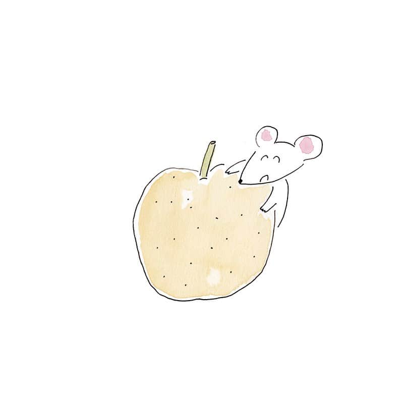 ハルペイさんのインスタグラム写真 - (ハルペイInstagram)「😊 もうすぐ大好きなすいかとも、しばらくお別れになっちゃうなと悲しんでいるのに、梨を食べた瞬間にちょっと浮気する🥹 #梨も好き #すいかも好き #罪深い .  #harupei#ハルペイ#doodle#draw#drawing#illustrator#illustration#japan#絵#雑貨#湘南#イラスト#イラストレーター#ゆるい#茅ヶ崎」8月25日 21時54分 - harupeipei