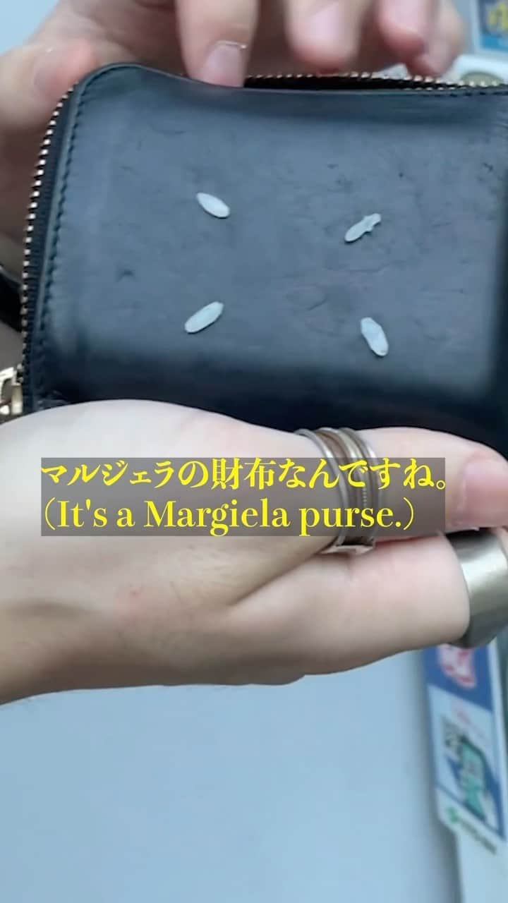 なかむのインスタグラム：「見栄っ張りの先輩の財布が…【The wallet of the ostentatious boss…】 #fashion #mensfashion」