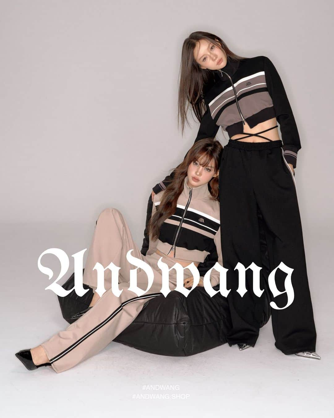 pipilottieのインスタグラム：「ANDWANG |  2023 AUTUMN WINTER FIRST COLLECTION LAUNCHING 8.30 PM7 ON andwang.shop ⁡ COMING SOON ⁡ ▪︎ track jersey setup 2 color : beige .  gray ￥17,500 ⁡ ⁡ ⁡ ⁡ #andwang」