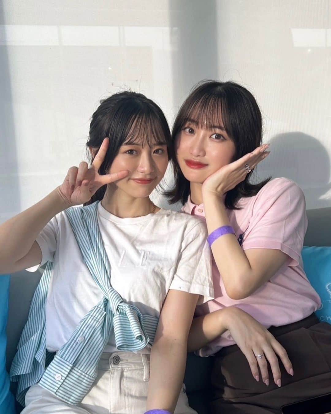 森香澄のインスタグラム：「. もうすぐ8月が終わっちゃうなんて… 皆さんは何か夏らしいことしましたか？🍉 #姉妹」