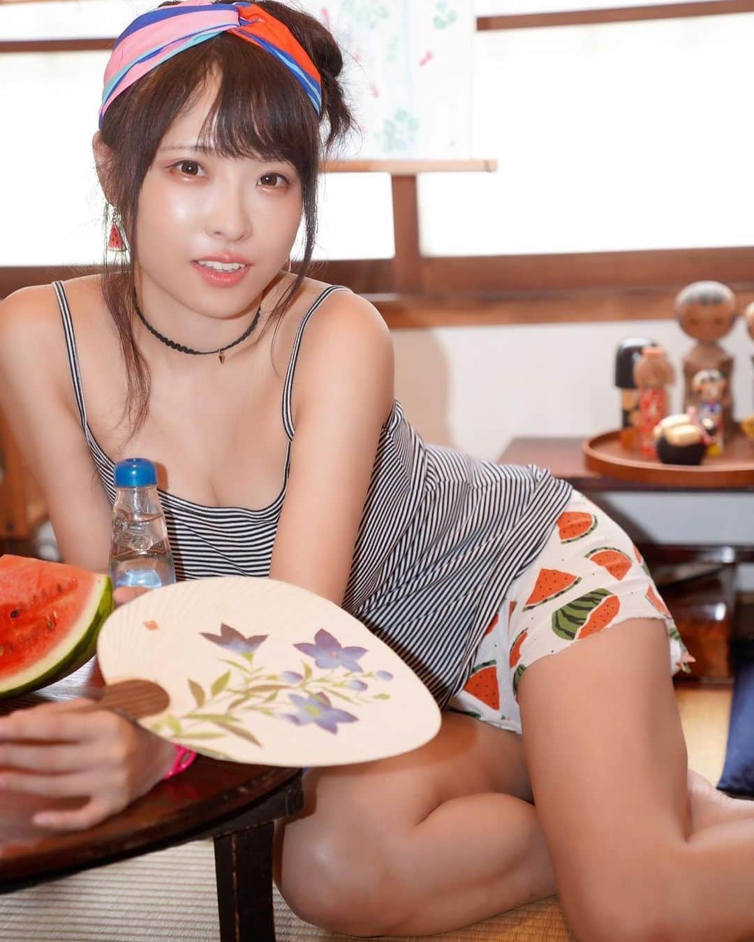 日下部ほたるのインスタグラム：「夏もあと少し🍉  📷たかちゃん #撮影会 #撮影会モデル #被写体 #被写体モデル #被写体希望 #model #portrait #idol #写真好きな人と繋がりたい #ポートレート好きな人と繋がりたい #カメラマンさんと繋がりたい #カメラマン募集 #写真撮ってる人と繋がりたい #ファインダー越しの私の世界 #ポートレート #写真部 #girl #古民家 #夏 #角色扮演 #偶像 #东京 #코스프레 #아이돌 #도쿄」